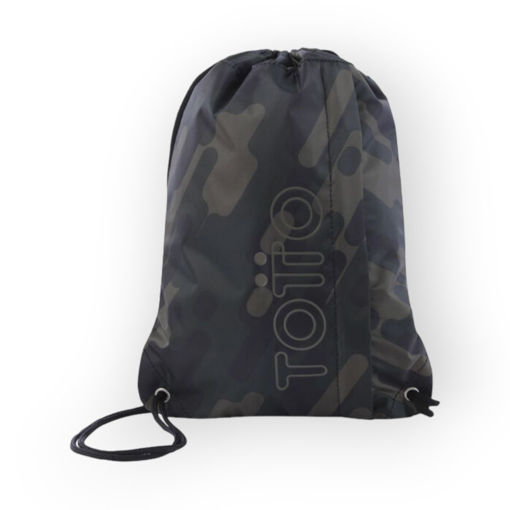 Picture of TOTTO GREEN CAMOUFLAGE STRING BAG